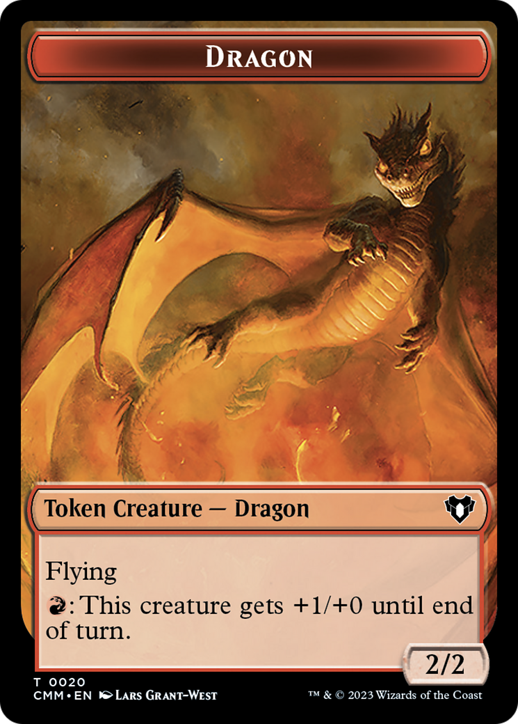 Dragon Token (20) [Commander Masters Tokens] | Gear Gaming Bentonville