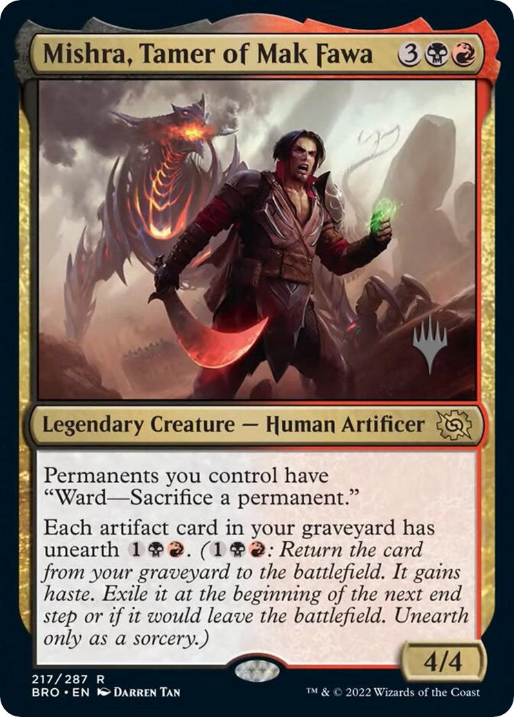 Mishra, Tamer of Mak Fawa (Promo Pack) [The Brothers' War Promos] | Gear Gaming Bentonville