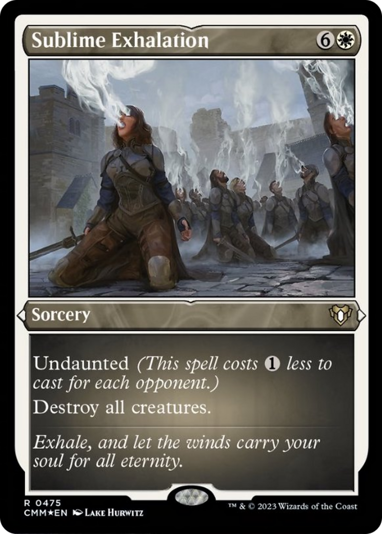 Sublime Exhalation (Foil Etched) [Commander Masters] | Gear Gaming Bentonville