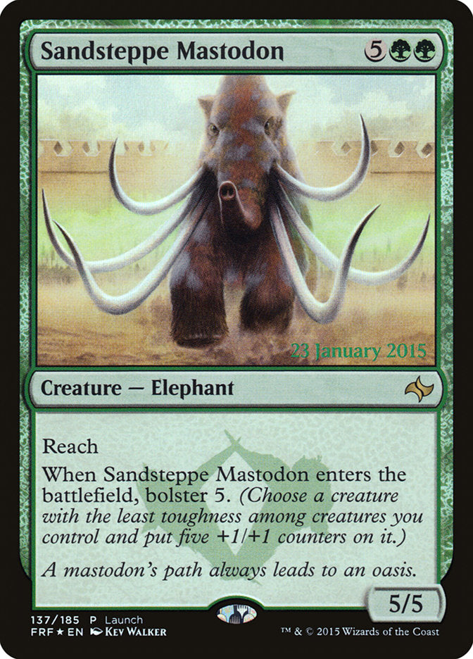 Sandsteppe Mastodon (Launch) [Fate Reforged Prerelease Promos] | Gear Gaming Bentonville