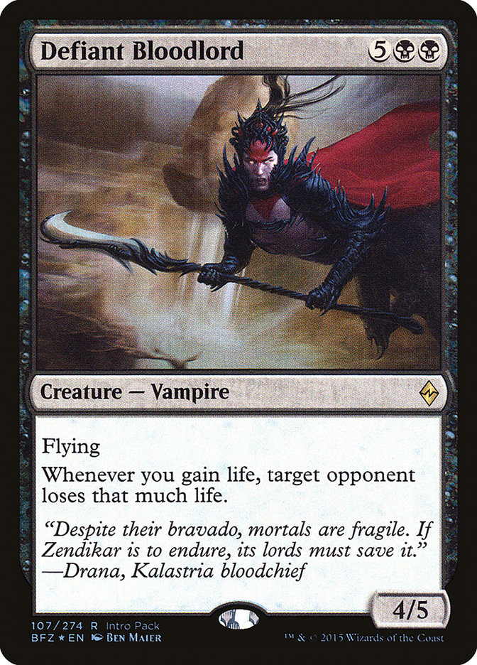 Defiant Bloodlord (Intro Pack) [Battle for Zendikar Promos] | Gear Gaming Bentonville