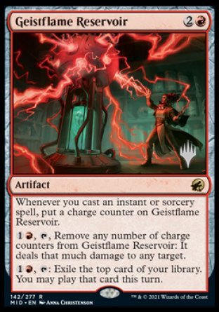 Geistflame Reservoir (Promo Pack) [Innistrad: Midnight Hunt Promos] | Gear Gaming Bentonville