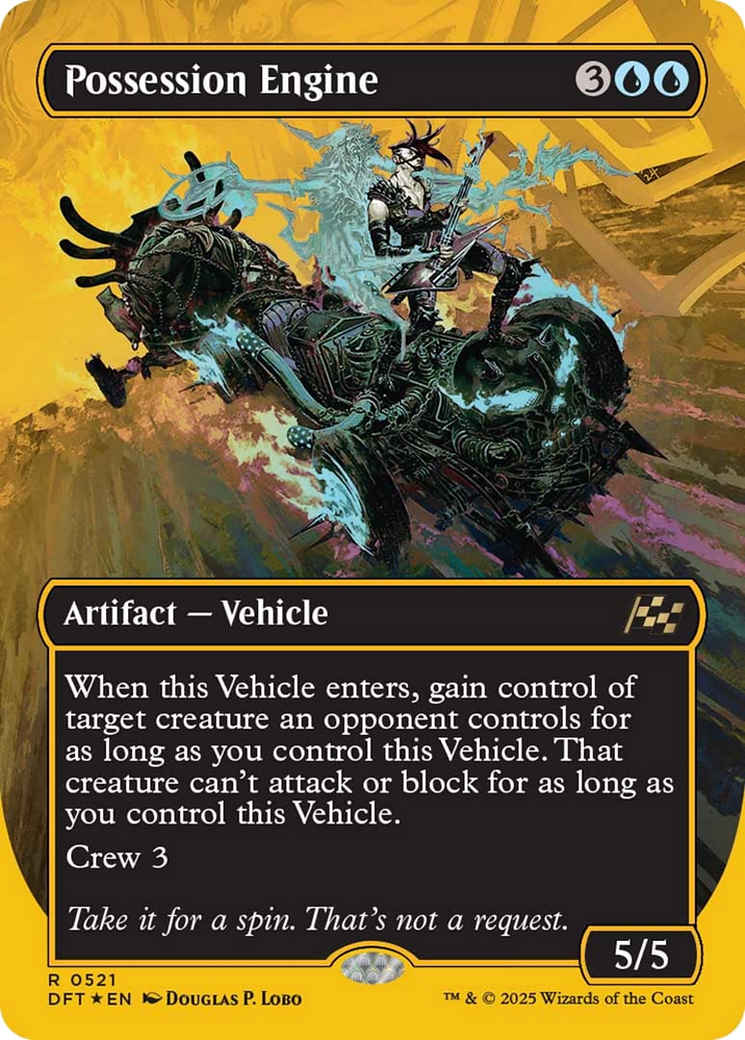 Possession Engine (Borderless) (First-Place Foil) [Aetherdrift] | Gear Gaming Bentonville