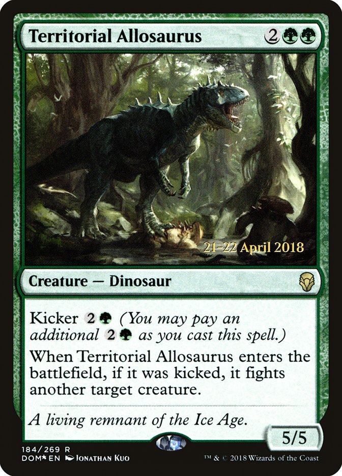 Territorial Allosaurus [Dominaria Prerelease Promos] | Gear Gaming Bentonville