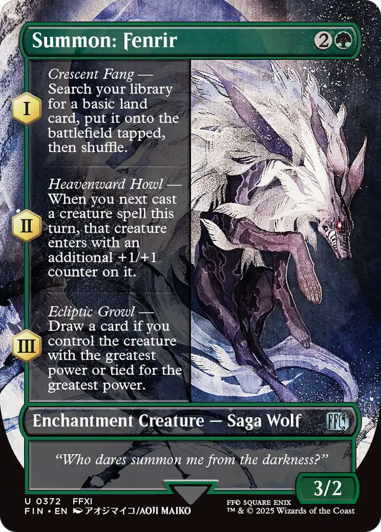 Summon: Fenrir (Borderless) [FINAL FANTASY] | Gear Gaming Bentonville
