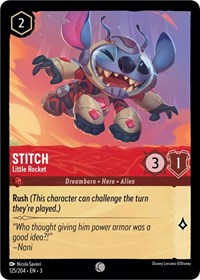 Stitch - Little Rocket (125/204) [Into the Inklands] | Gear Gaming Bentonville