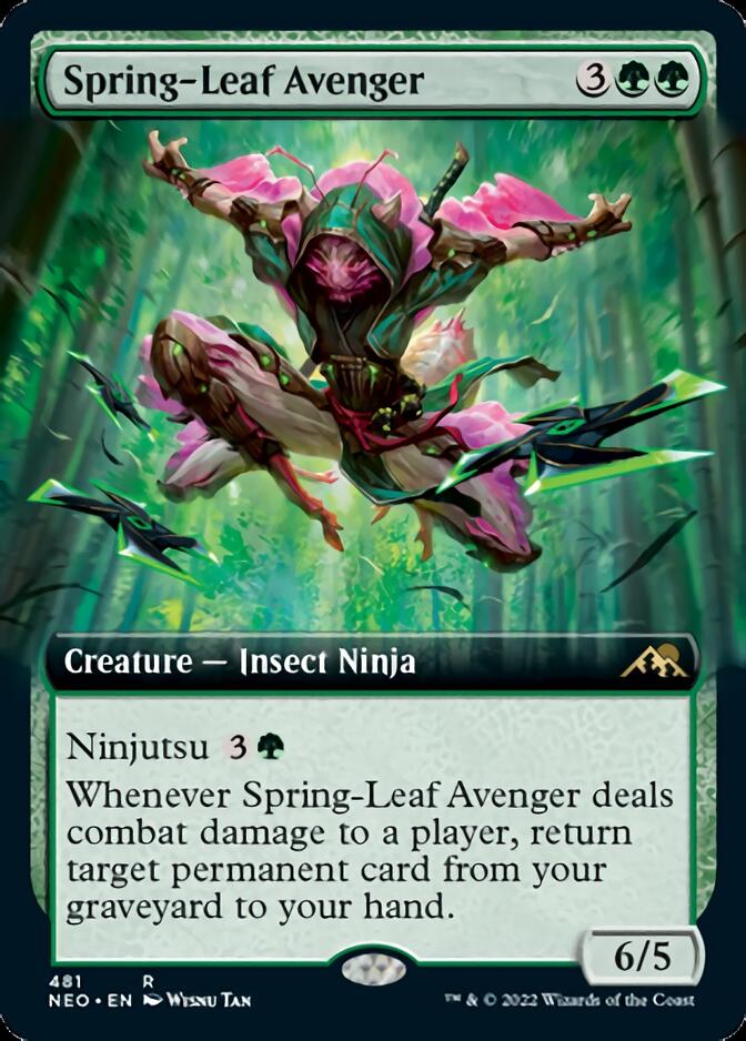 Spring-Leaf Avenger (Extended Art) [Kamigawa: Neon Dynasty] | Gear Gaming Bentonville