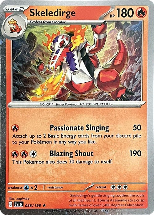 Skeledirge (038/198) (Cosmos Holo) [Miscellaneous Cards] | Gear Gaming Bentonville