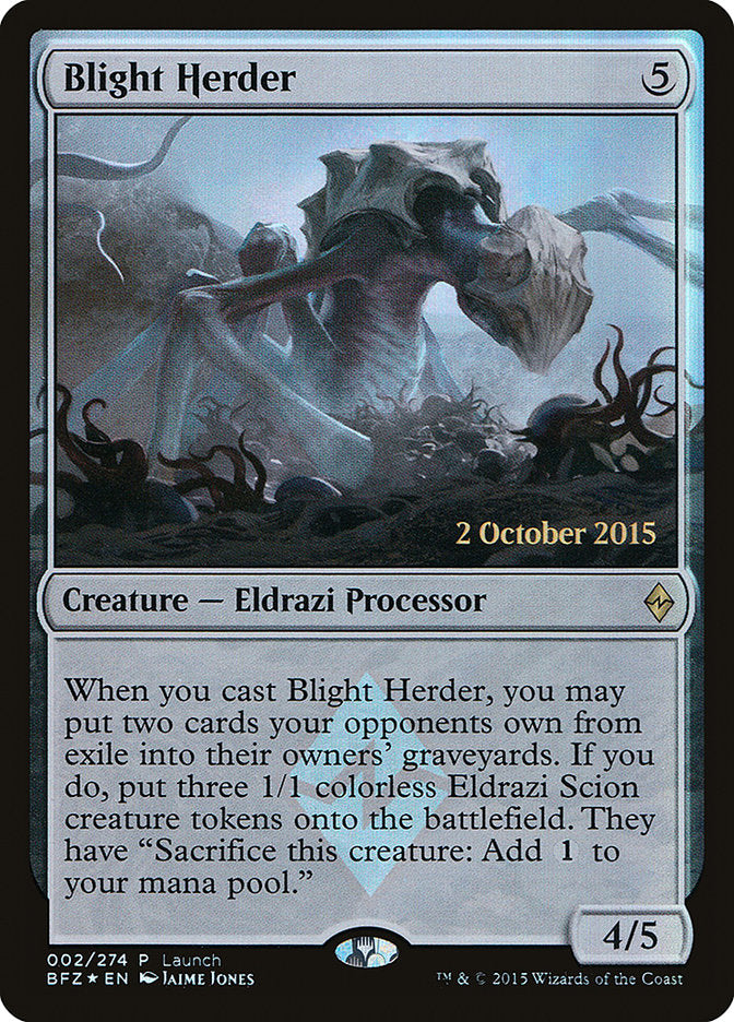 Blight Herder (Launch) [Battle for Zendikar Promos] | Gear Gaming Bentonville
