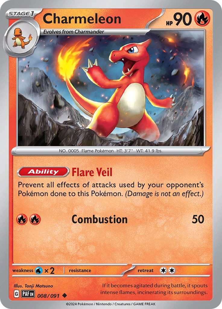 Charmeleon (008/091) [Scarlet & Violet: Paldean Fates] | Gear Gaming Bentonville