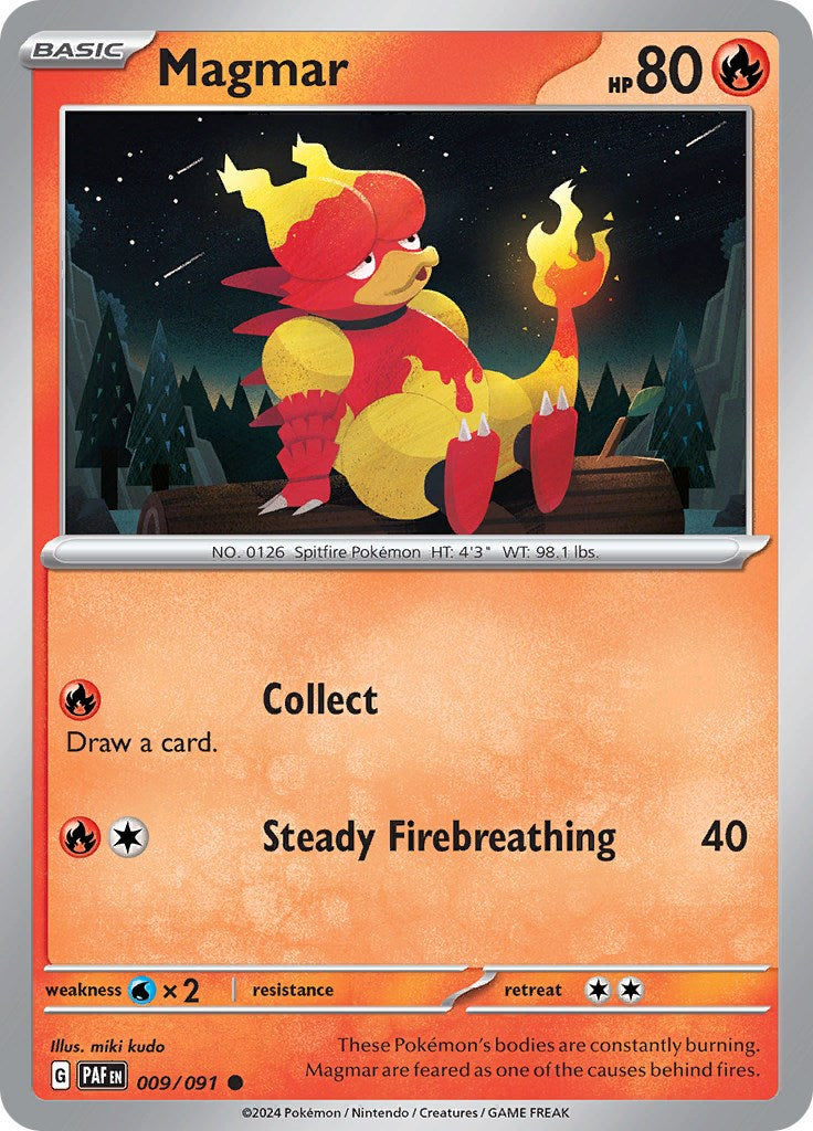 Magmar (009/091) [Scarlet & Violet: Paldean Fates] | Gear Gaming Bentonville