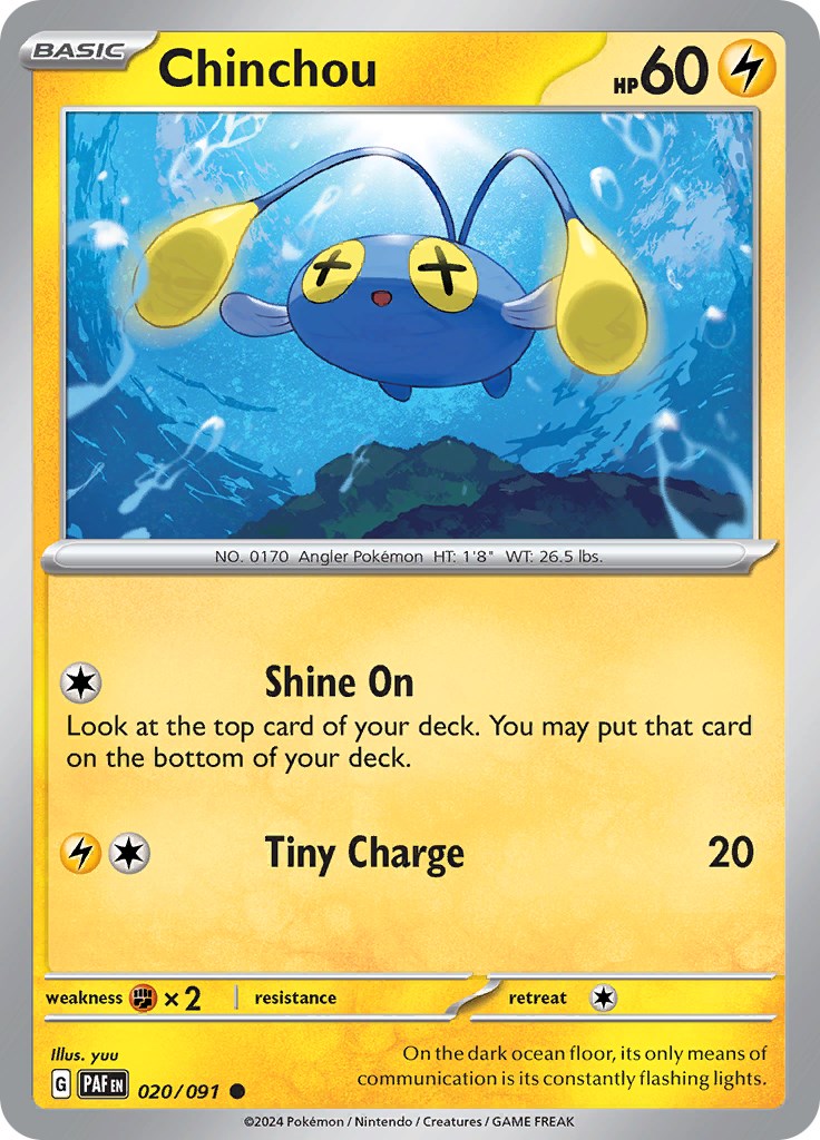 Chinchou (020/091) [Scarlet & Violet: Paldean Fates] | Gear Gaming Bentonville