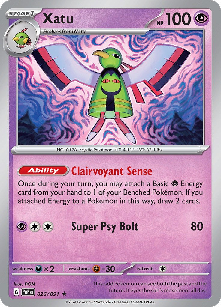 Xatu (026/091) [Scarlet & Violet: Paldean Fates] | Gear Gaming Bentonville