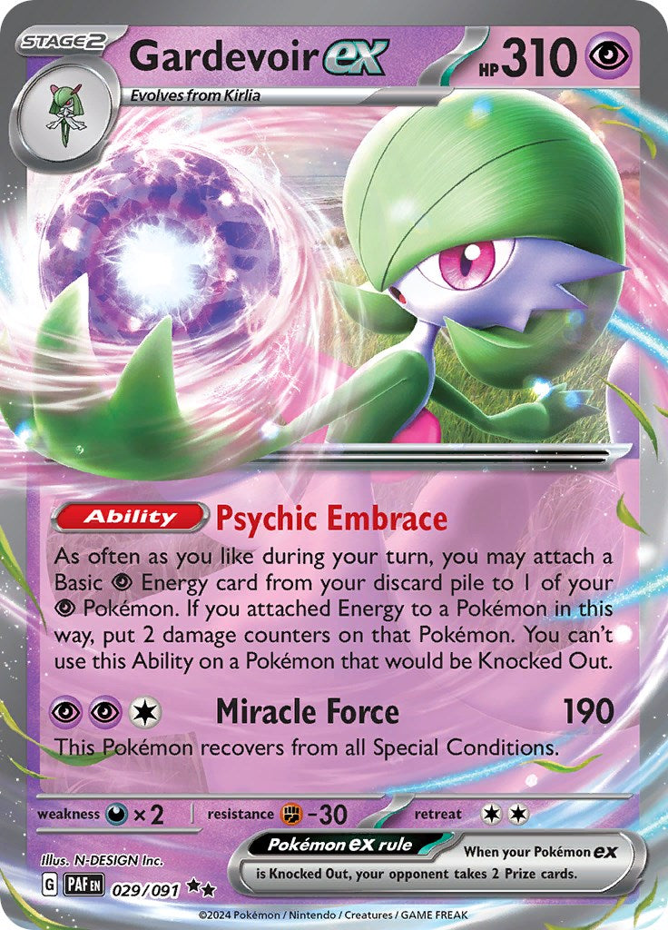 Gardevoir ex (029/091) [Scarlet & Violet: Paldean Fates] | Gear Gaming Bentonville