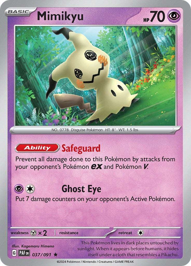 Mimikyu (037/091) [Scarlet & Violet: Paldean Fates] | Gear Gaming Bentonville