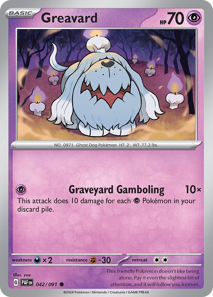 Greavard (042/091) [Scarlet & Violet: Paldean Fates] | Gear Gaming Bentonville