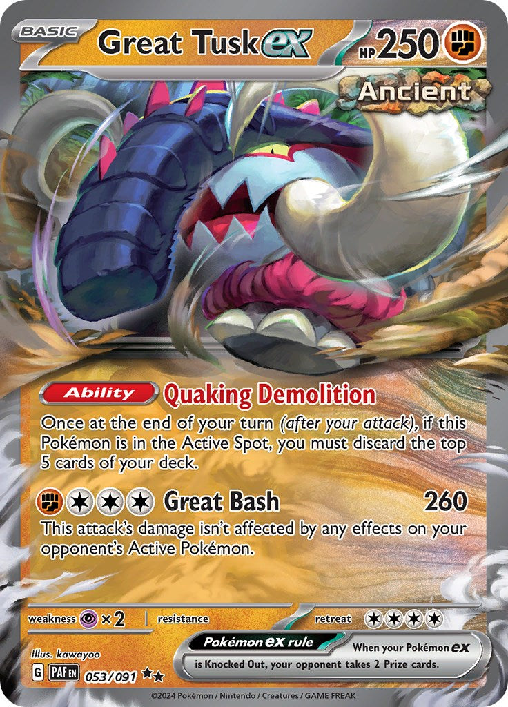 Great Tusk ex (053/091) [Scarlet & Violet: Paldean Fates] | Gear Gaming Bentonville