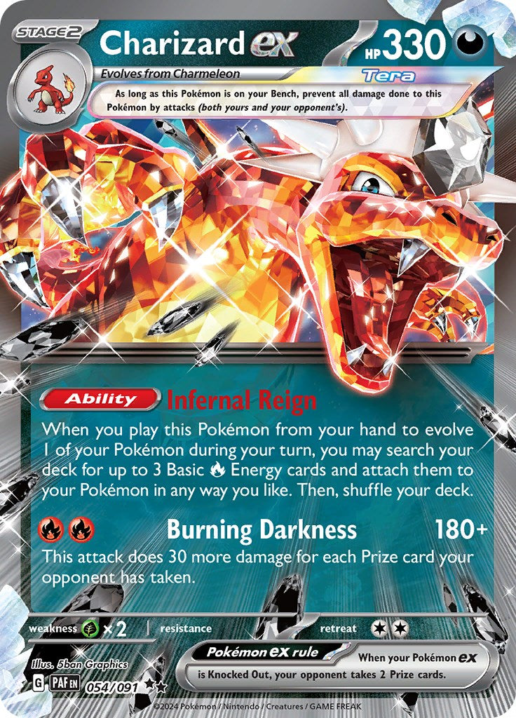 Charizard ex (054/091) [Scarlet & Violet: Paldean Fates] | Gear Gaming Bentonville