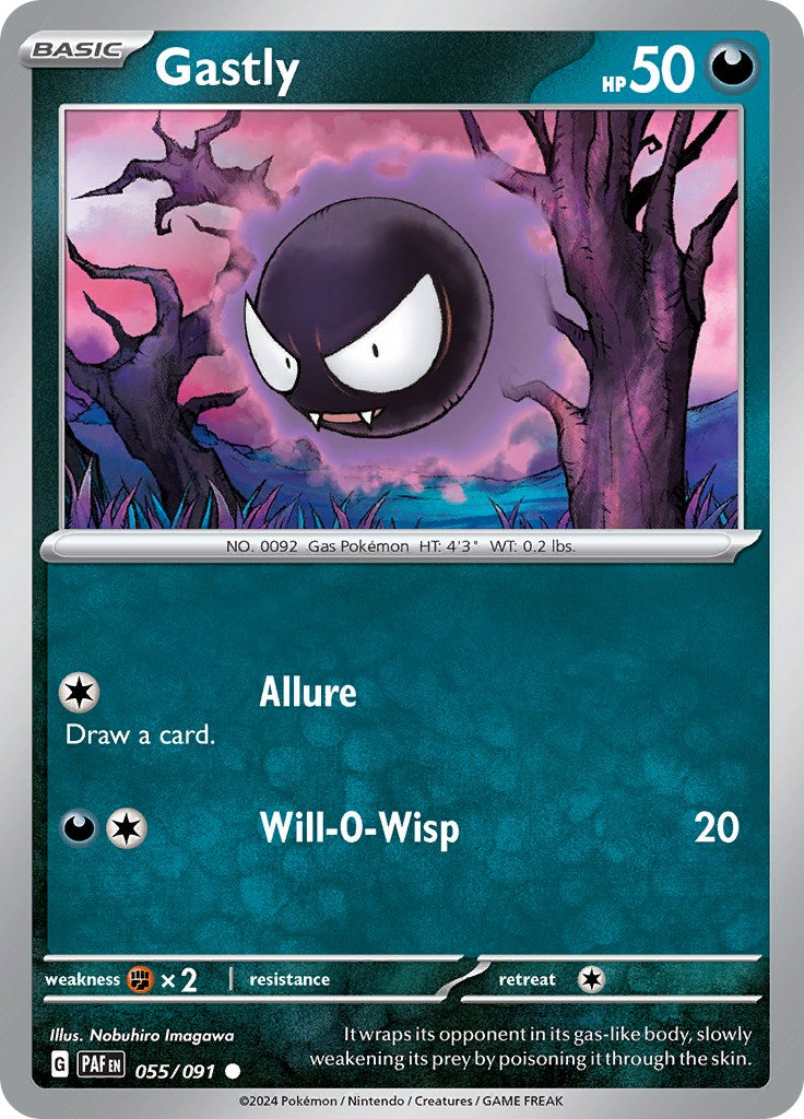 Gastly (055/091) [Scarlet & Violet: Paldean Fates] | Gear Gaming Bentonville