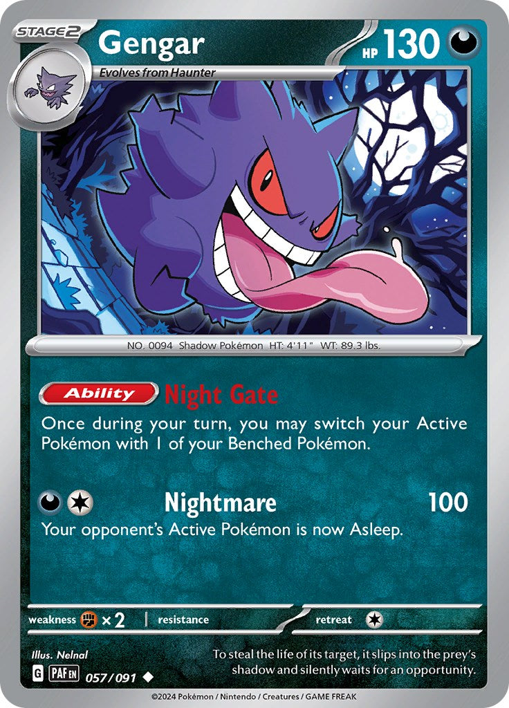 Gengar (057/091) [Scarlet & Violet: Paldean Fates] | Gear Gaming Bentonville