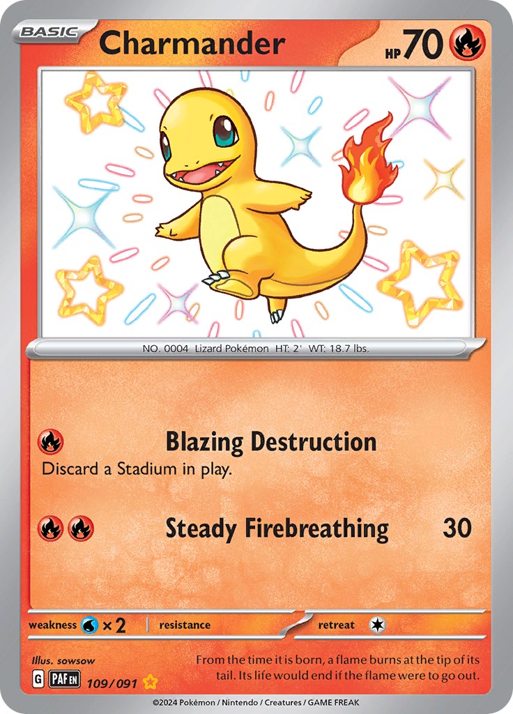 Charmander (109/091) [Scarlet & Violet: Paldean Fates] | Gear Gaming Bentonville