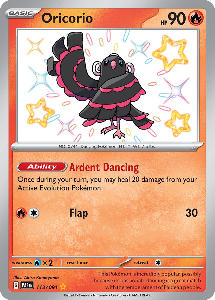 Oricorio (113/091) [Scarlet & Violet: Paldean Fates] | Gear Gaming Bentonville