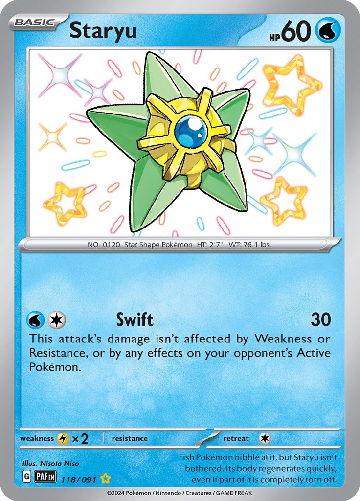 Staryu (118/091) [Scarlet & Violet: Paldean Fates] | Gear Gaming Bentonville