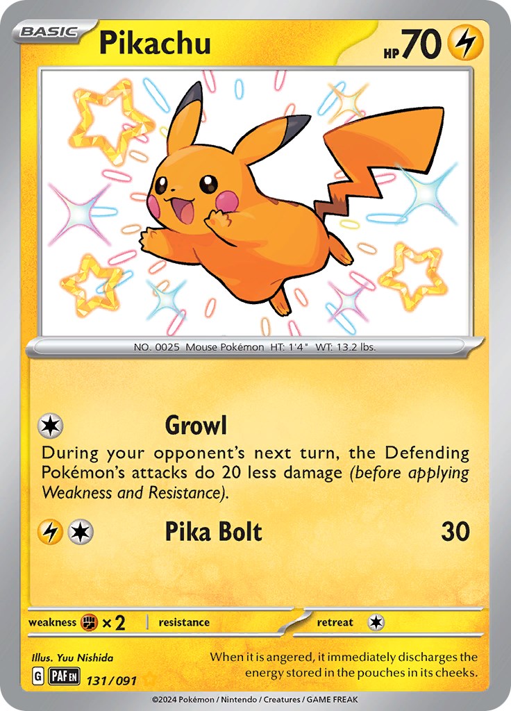 Pikachu (131/091) [Scarlet & Violet: Paldean Fates] | Gear Gaming Bentonville