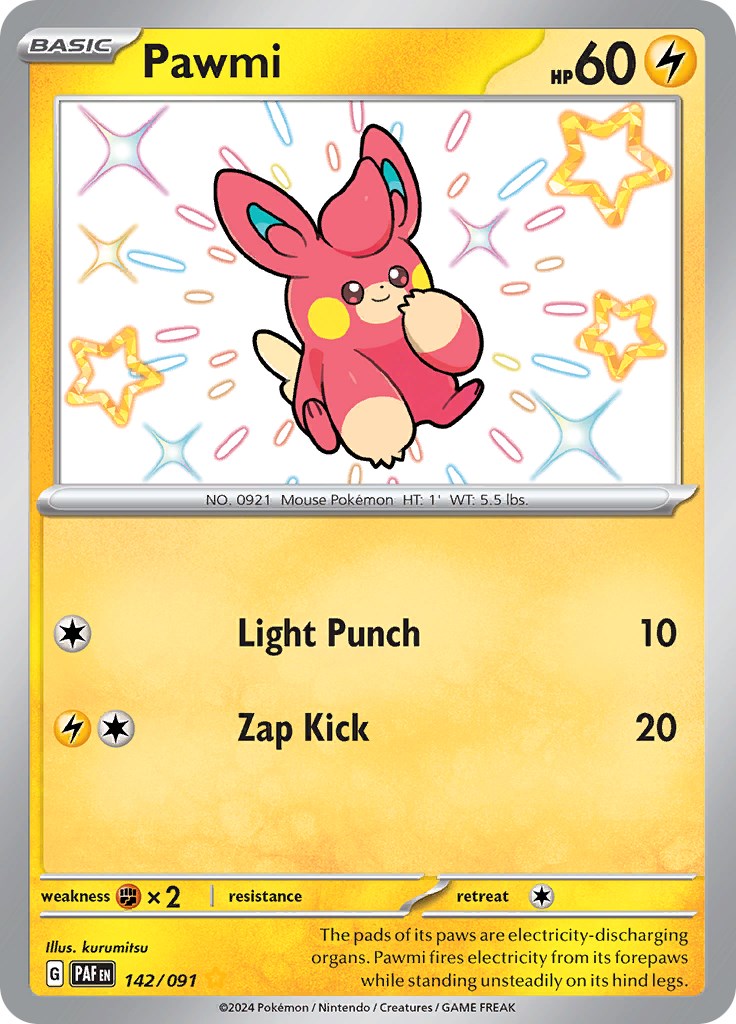Pawmi (142/091) [Scarlet & Violet: Paldean Fates] | Gear Gaming Bentonville
