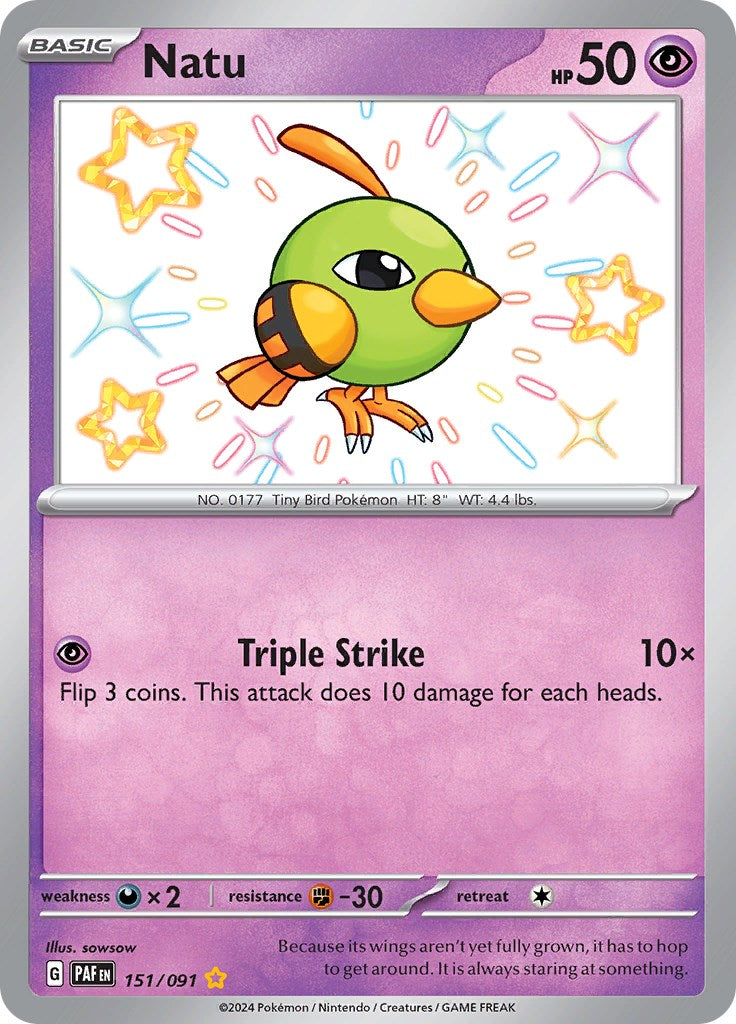 Natu (151/091) [Scarlet & Violet: Paldean Fates] | Gear Gaming Bentonville