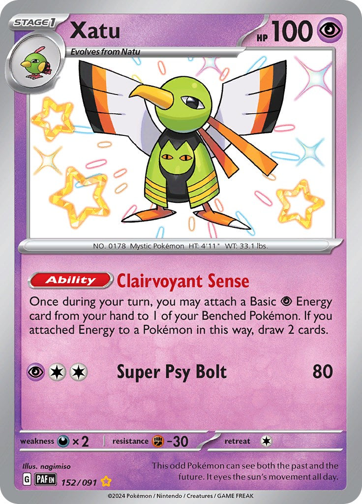 Xatu (152/091) [Scarlet & Violet: Paldean Fates] | Gear Gaming Bentonville