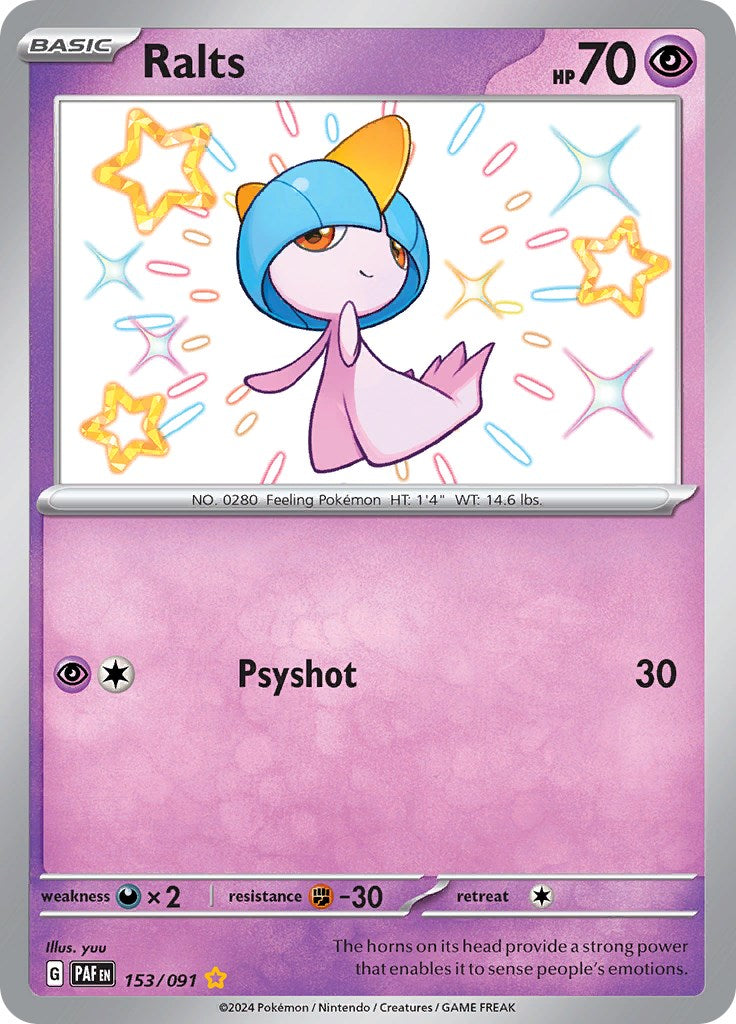 Ralts (153/091) [Scarlet & Violet: Paldean Fates] | Gear Gaming Bentonville