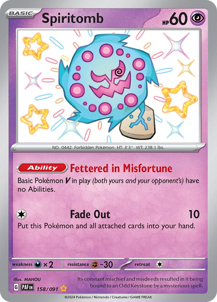 Spiritomb (158/091) [Scarlet & Violet: Paldean Fates] | Gear Gaming Bentonville