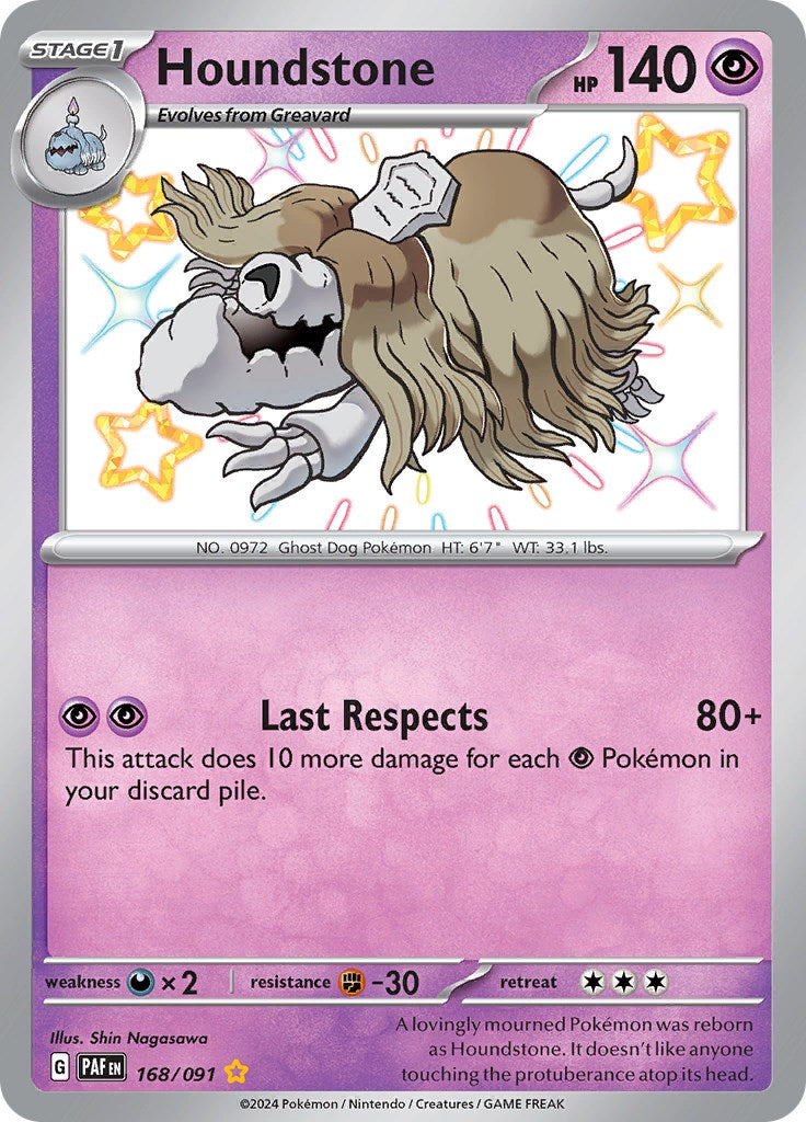 Houndstone (168/091) [Scarlet & Violet: Paldean Fates] | Gear Gaming Bentonville