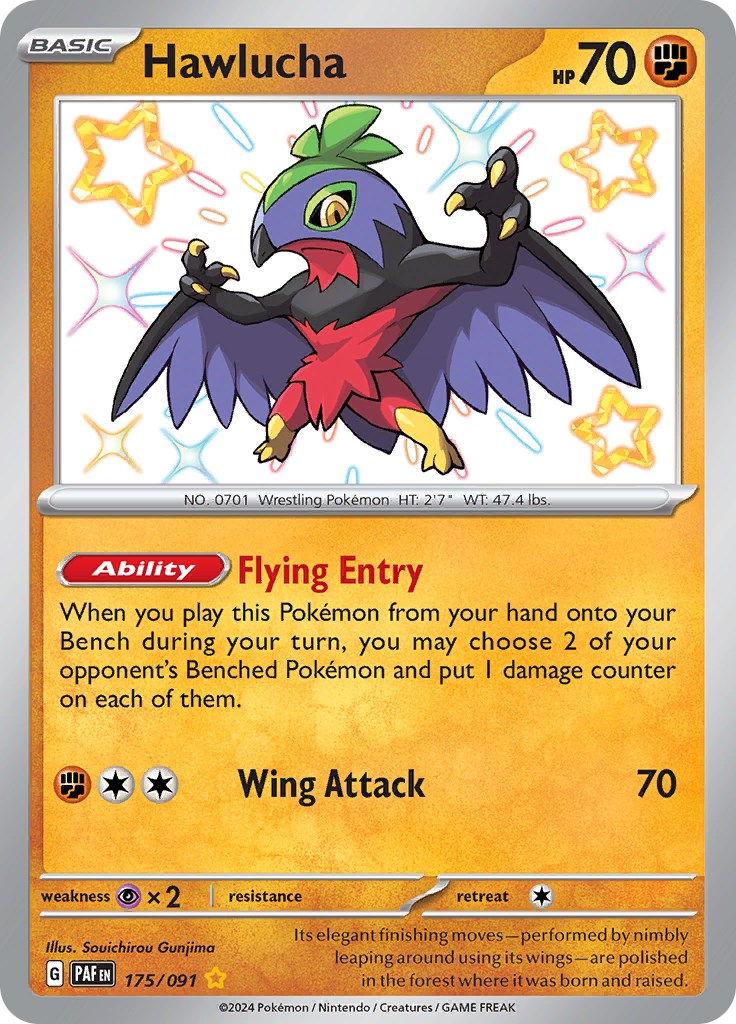 Hawlucha (175/091) [Scarlet & Violet: Paldean Fates] | Gear Gaming Bentonville