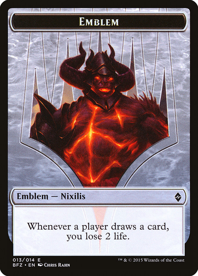 Ob Nixilis Reignited Emblem [Battle for Zendikar Tokens] | Gear Gaming Bentonville