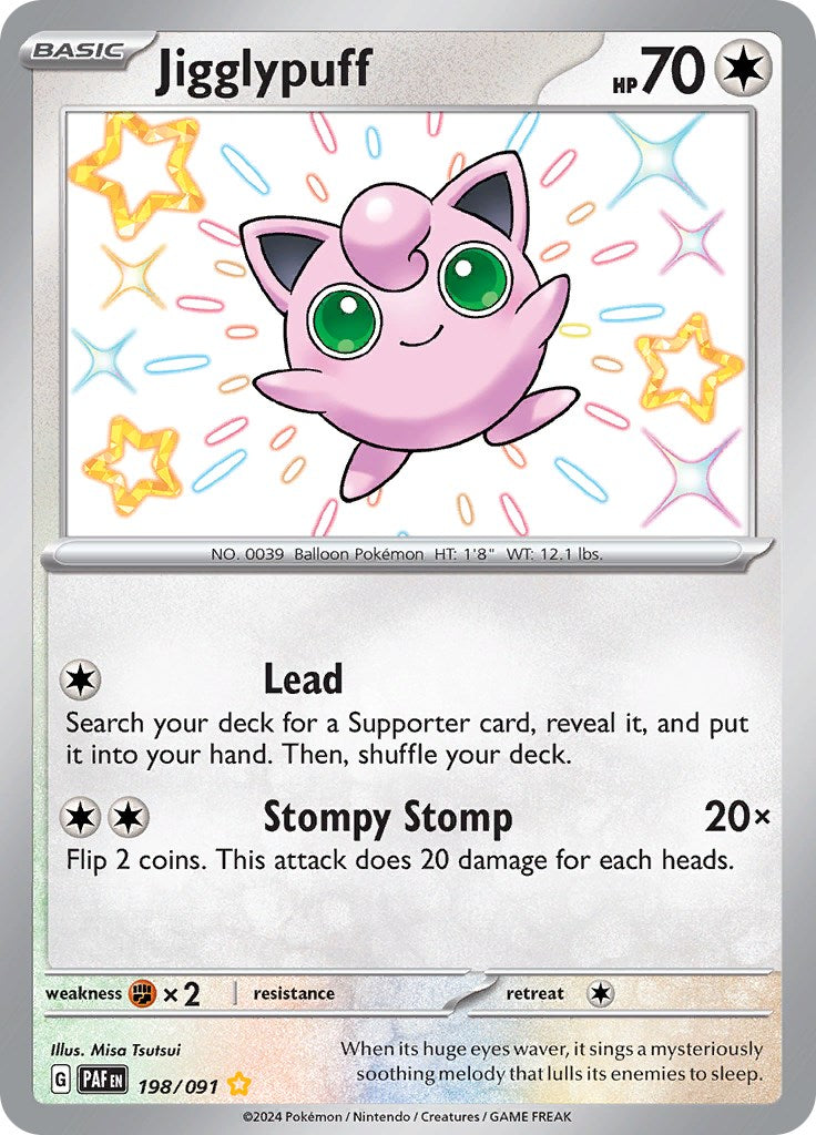 Jigglypuff (198/091) [Scarlet & Violet: Paldean Fates] | Gear Gaming Bentonville