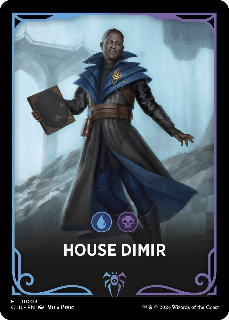 House Dimir Theme Card [Ravnica: Clue Edition Tokens] | Gear Gaming Bentonville