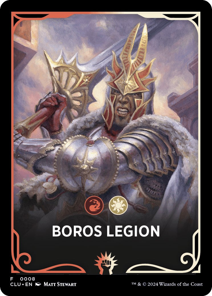 Boros Legion Theme Card [Ravnica: Clue Edition Tokens] | Gear Gaming Bentonville