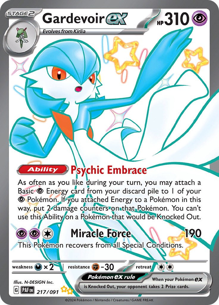 Gardevoir ex (217/091) [Scarlet & Violet: Paldean Fates] | Gear Gaming Bentonville