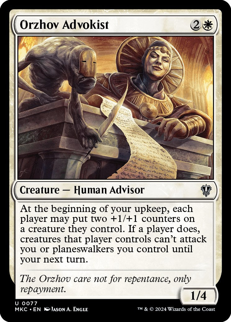 Orzhov Advokist [Murders at Karlov Manor Commander] | Gear Gaming Bentonville