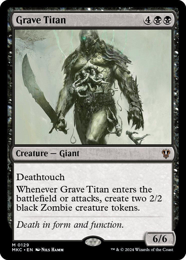 Grave Titan [Murders at Karlov Manor Commander] | Gear Gaming Bentonville