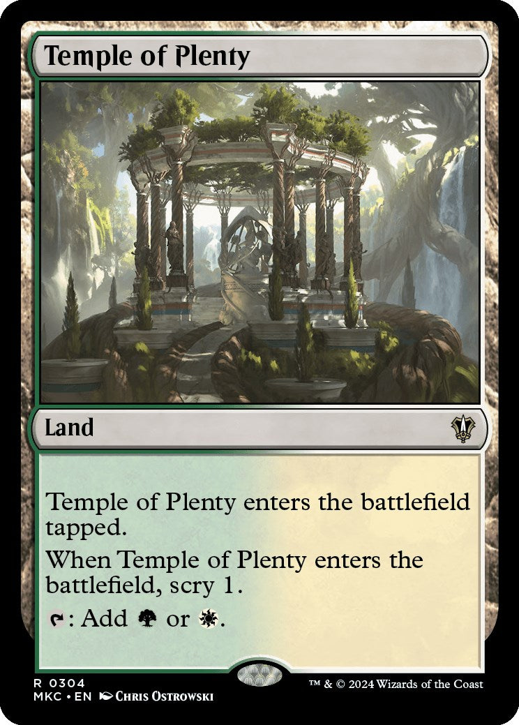 Temple of Plenty [Murders at Karlov Manor Commander] | Gear Gaming Bentonville