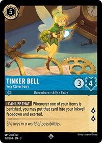Tinker Bell - Very Clever Fairy (157/204) [Into the Inklands] | Gear Gaming Bentonville