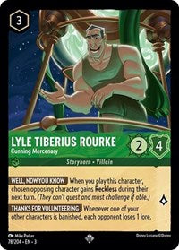 Lyle Tiberius Rourke - Cunning Mercenary (78/204) [Into the Inklands] | Gear Gaming Bentonville