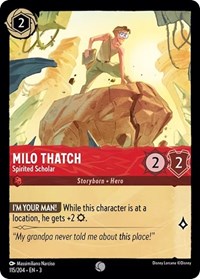 Milo Thatch - Spirited Scholar (115/204) [Into the Inklands] | Gear Gaming Bentonville