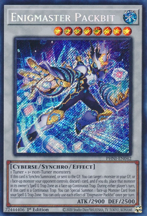 Enigmaster Packbit [PHNI-EN042] Secret Rare | Gear Gaming Bentonville