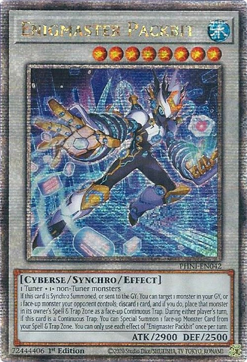 Enigmaster Packbit [PHNI-EN042] Quarter Century Secret Rare | Gear Gaming Bentonville