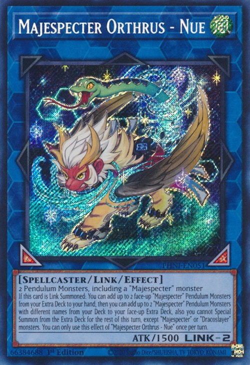 Majespecter Orthrus - Nue [PHNI-EN051] Secret Rare | Gear Gaming Bentonville