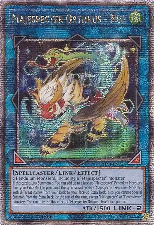 Majespecter Orthrus - Nue [PHNI-EN051] Quarter Century Secret Rare | Gear Gaming Bentonville